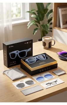 Semel Kamera Mikrofonlu Mor Akıllı Gözlük Şık Çerçeve Bluetooth Bağlantılı Premium Semel Kamera Mikrofonlu Mor Akıllı Gözlük Şık Çerçeve Bluetooth Bağlantılı Premium