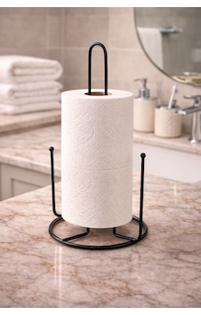 Metal Kağıt Havluluk Düzenleyici Banyo Peçetelik Siyah Siyah Metal Kağıt Havluluk Düzenleyici Banyo Peçetelik Siyah Siyah
