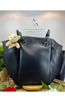 Amoura Moura Accessories Lüks Tasarım Bayan Omuz Ve Kol Çantası Siyah Amoura Moura Accessories Lüks Tasarım Bayan Omuz Ve Kol Çantası Siyah