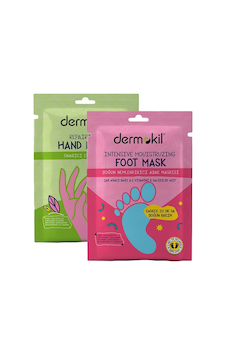 Dermokil Yoğun Nemlendirici Ayak Maskesi 30 ML + Onarıcı El Maskesi 30 ML Dermokil Yoğun Nemlendirici Ayak Maskesi 30 ML + Onarıcı El Maskesi 30 ML