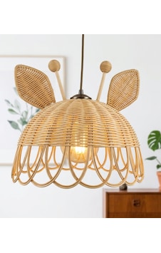 Zürafa Model Rattan Avize Ekru Zürafa Model Rattan Avize Ekru