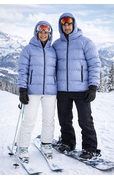 Pantoloncu Ali Unisex Şişme Mont Kapüşonlu Kayak Montu Su Geçirmez Kışlık Mavi Pantoloncu Ali Unisex Şişme Mont Kapüşonlu Kayak Montu Su Geçirmez Kışlık Mavi