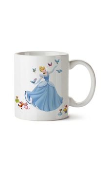 Cinderella Kelebekler İki Tarafı Baskılı Kupa Bardak Çok Renkli