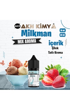 Akn Kimya One Hit Wonder Milkman Mix Aroma Çilek Krema Gıda Aroması 10 Ml Akn Kimya One Hit Wonder Milkman Mix Aroma Çilek Krema Gıda Aroması 10 Ml
