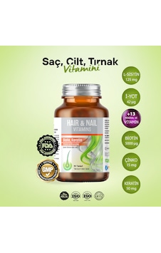 Inmax Hair & Nail Takviye Edici Gıda 60 Tablet Inmax Hair & Nail Takviye Edici Gıda 60 Tablet