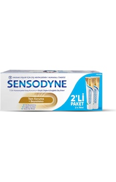 Sensodyne Diş Macunu Tam Koruma Ve Beyazlatıcı 75 Ml 2'li Sensodyne Diş Macunu Tam Koruma Ve Beyazlatıcı 75 Ml 2'li