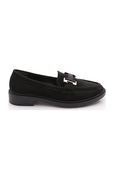 Dgn 2623004 Kadın Tokalı Loafer Ayakkabı Siyah Dgn 2623004 Kadın Tokalı Loafer Ayakkabı Siyah