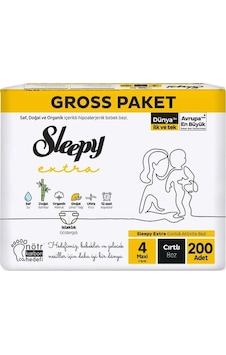 Sleepy Extra Gross Maxi Bebek Bezi 4 Numara 200 Adet