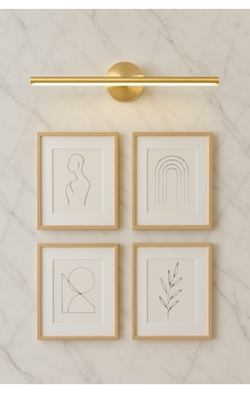 Modern Kablosuz Tak Çalıştır Ledli Pilli Aplik Eskitme Gold Sarı Modern Kablosuz Tak Çalıştır Ledli Pilli Aplik Eskitme Gold Sarı