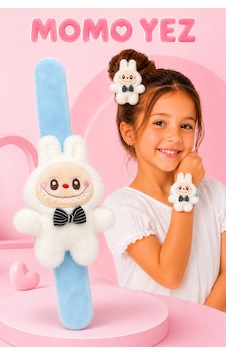 Peluş Bileklik Oyuncak Bileğe Vurunca Sarılan Slap Bileklik, Çok Amaçlı Saç Tokası Beyaz Peluş Bileklik Oyuncak Bileğe Vurunca Sarılan Slap Bileklik, Çok Amaçlı Saç Tokası Beyaz