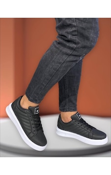 Sneakers Bağcıklı Casual Erkek Ayakkabı Legan-018 Siyah-beyaz Sneakers Bağcıklı Casual Erkek Ayakkabı Legan-018 Siyah-beyaz