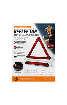Kaza İkaz Üçgen Reflektör