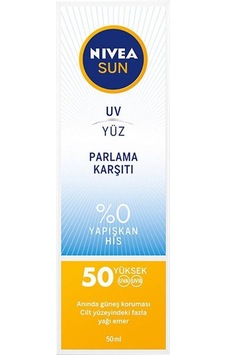 Nivea Sun Parlama Karşıtı SPF50+ 50 ml Nivea Sun Parlama Karşıtı SPF50+ 50 ml