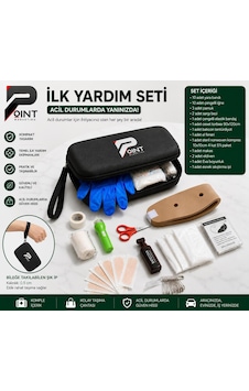 Araç İlk Yardım Seti Trafik Kanununa Uygun Tam Donanımlı İlk Yardım Çantası Siyah Acil Durum Seti Araç İlk Yardım Seti Trafik Kanununa Uygun Tam Donanımlı İlk Yardım Çantası Siyah Acil Durum Seti