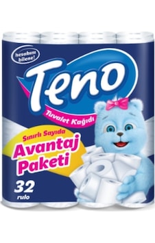 Teno Avantaj Paketi Tuvalet Kağıdı 32 Rulo Teno Avantaj Paketi Tuvalet Kağıdı 32 Rulo
