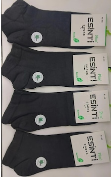 Esinti 12'li Paket Erkek Bambu Patik Çorap 001