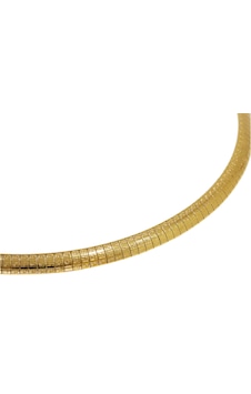 Kadın Yassı 6 Mm Kalınlığında Çelik Kolye Gold Kadın Yassı 6 Mm Kalınlığında Çelik Kolye Gold