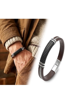 Moncuk Design Kahverengi Deri Ve 316l Halat Çelik Erkek Bileklik 33514b19d1 Çok Renkli Moncuk Design Kahverengi Deri Ve 316l Halat Çelik Erkek Bileklik 33514b19d1 Çok Renkli