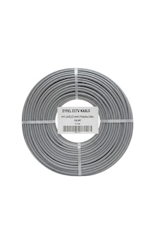 Eyfel Ef-c400 2x0.22mm Folyolu 100 Metre Cctv Kamera Kablosu Güvenlik Kamerası Kablo