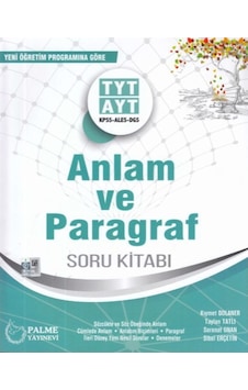 Palme Yks Tyt Ayt Anlam Ve Paragraf Soru Kitabı 2019- Palme Eğitim