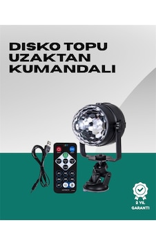 7 Farklı Aydınlatma Modu Ses Sensörlü Disko Topu Lambası Çok Renkli 7 Farklı Aydınlatma Modu Ses Sensörlü Disko Topu Lambası Çok Renkli
