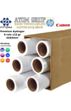 Atomplotter Aydınger Çizim Kağıdı 62x50mt 6 Rulo 112gr