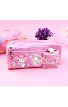 Sanrio My Melody Pembe Yüksek Kapasiteli Çok Gözlü Kalemlik Kalem Kutusu Sanrio My Melody Pembe Yüksek Kapasiteli Çok Gözlü Kalemlik Kalem Kutusu