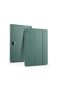 Aksesuarcim Pad 9 İle Uyumlu Kılıf Silikon Yumuşak Kalem Bölmeli Esnek 4 Farklı Stand Olabilen Tablet Kılıfı Koyu Yeşil Sku: Zeusb0fhj8n222 Arka Kapak