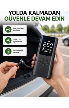 Mey İthalat Usb Şarjlı Taşınabilir Hava Kompresörü Dijital Ekranlı Diğer Mey İthalat Usb Şarjlı Taşınabilir Hava Kompresörü Dijital Ekranlı Diğer