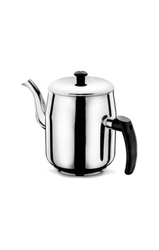 Paslanmaz Çelik Çaydanlık, 3,1 Litre, Siyah Kulplu 1.5 L Paslanmaz Çelik Çaydanlık, 3,1 Litre, Siyah Kulplu 1.5 L
