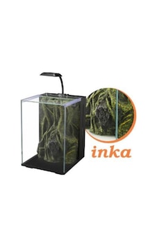 Nubios Inca Dekorlu Nano Akvaryum Siyah 20x22x29 Cm Nubios Inca Dekorlu Nano Akvaryum Siyah 20x22x29 Cm