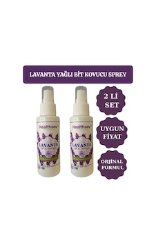 Healthsev 2 Adet Lavanta Yağlı Bit Kovucu Saç Bakım Spreyi 100 Ml