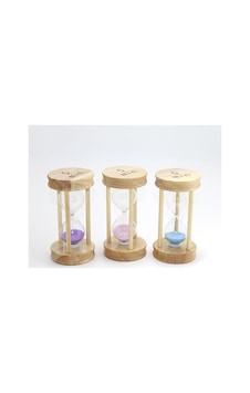 5 Adet Ahşap Kum Saati 5 Dakika Zamanlayıcı, Masaüstü Dekoratif Saat, Ahşap Tasarımlı Hourglass, 14 X 7 Cm Diğer