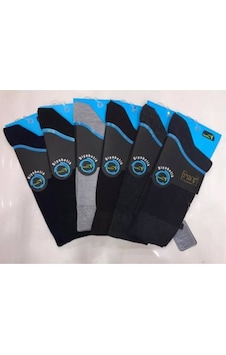 Bonbonetti Erkek 6'Lı Bambu Dikişsiz Lastiksiz Şeker Çorap Karma 40-44 Siyah