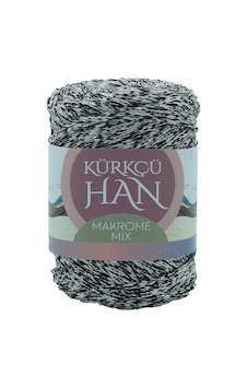 Kürkçü Han Makrome Mix 200gr 120m El Örgü İpi Siyah-beyaz Kürkçü Han Makrome Mix 200gr 120m El Örgü İpi Siyah-beyaz