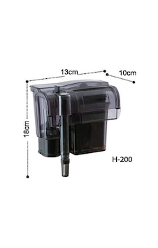 Dophin H200 Akvaryum Askılı Şelale Filtre 250 L/H Dophin H200 Akvaryum Askılı Şelale Filtre 250 L/H