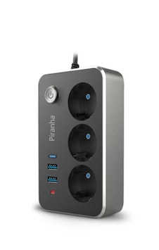 Piranha Termal Akım Korumalı Priz 2 Usb 1 Type C Piranha Termal Akım Korumalı Priz 2 Usb 1 Type C