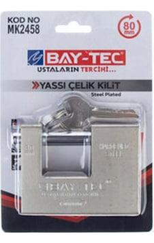 Yassı Çelik Kilit 80mm Yassı Çelik Kilit 80mm