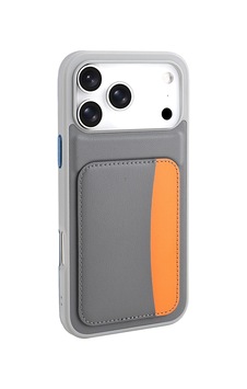 Apple Uyumlu iPhone 17 Pro Max Kılıf Kartlıklı Zore X-kart Silikon Kapak Koyu Gri Apple Uyumlu iPhone 17 Pro Max Kılıf Kartlıklı Zore X-kart Silikon Kapak Koyu Gri