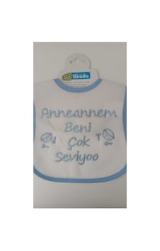 My Baby Kumsal Su Geçirmez Anneannem Beni Çok Seviyor Baskılı Bebek Mama Önlüğü My Baby Kumsal Su Geçirmez Anneannem Beni Çok Seviyor Baskılı Bebek Mama Önlüğü