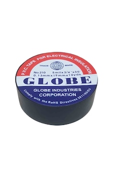 Globe No210-sh ,19mt 1-adet Siyah İzole Bant