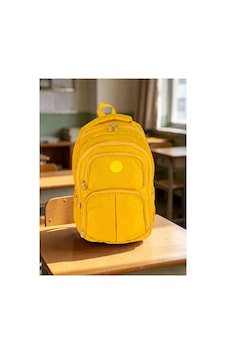 Çok Bölmeli Su Geçirmez Kumaş Kız Erkek Okul Ve Günlük Sırt Çantası - Laptop Uyumlu Seyahat Çantası Sarı Sarı Çok Bölmeli Su Geçirmez Kumaş Kız Erkek Okul Ve Günlük Sırt Çantası - Laptop Uyumlu Seyahat Çantası Sarı Sarı