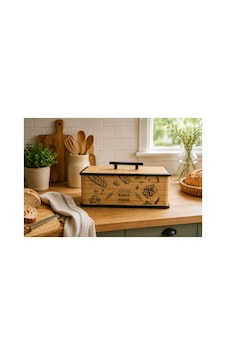 Always Baked Fresh Yazılı Ahşap Ekmeklik Kapaklı Modern Ekmek Saklama Kutusu , Ekmek Sepeti Kahverengi Always Baked Fresh Yazılı Ahşap Ekmeklik Kapaklı Modern Ekmek Saklama Kutusu , Ekmek Sepeti Kahverengi