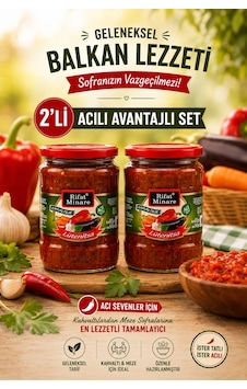 Rifat Minare Lütenitsa Kahvaltılık Sos Acı 530 Gr 2 Li Rifat Minare Lütenitsa Kahvaltılık Sos Acı 530 Gr 2 Li
