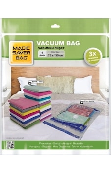 73x130 Jumbo Vakumlu Poşet Hurç Bag Çok Renkli