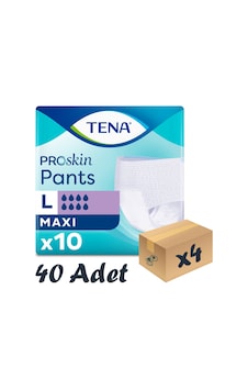 Tena Proskin Pants Maxi 8 Damla Emici Külot Büyük Boy L 4 x 10 Adet