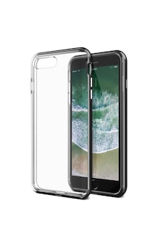 Vrs Apple Uyumlu iPhone 8 Plus/7 Plus İle New Crystal Bumper Kılıf Metallic Black Vrs Apple Uyumlu iPhone 8 Plus/7 Plus İle New Crystal Bumper Kılıf Metallic Black