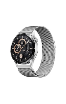 Gear S2 Akav Band-12 20mm Metal Hasır Kordon-gümüş