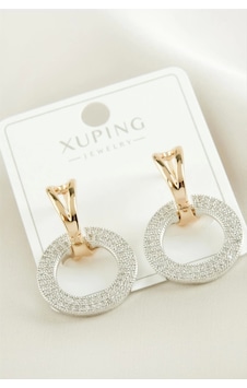 Xuping Halka Lüks Çelik Küpe Sarı Xuping Halka Lüks Çelik Küpe Sarı