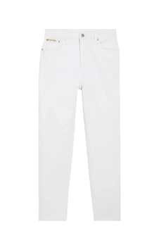 Calvin Klein Mom Jean, 1aa Beyaz Kadın Jean Pantolon Calvin Klein Mom Jean, 1aa Beyaz Kadın Jean Pantolon